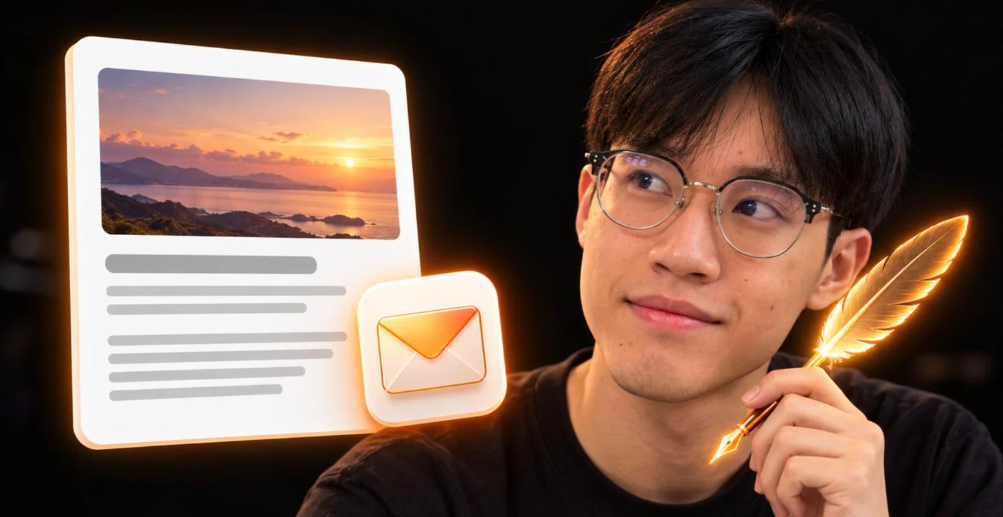 AI 寫文章教學:免費工具推薦+5 條即用指令(Blog、Facebook、電子報)封面