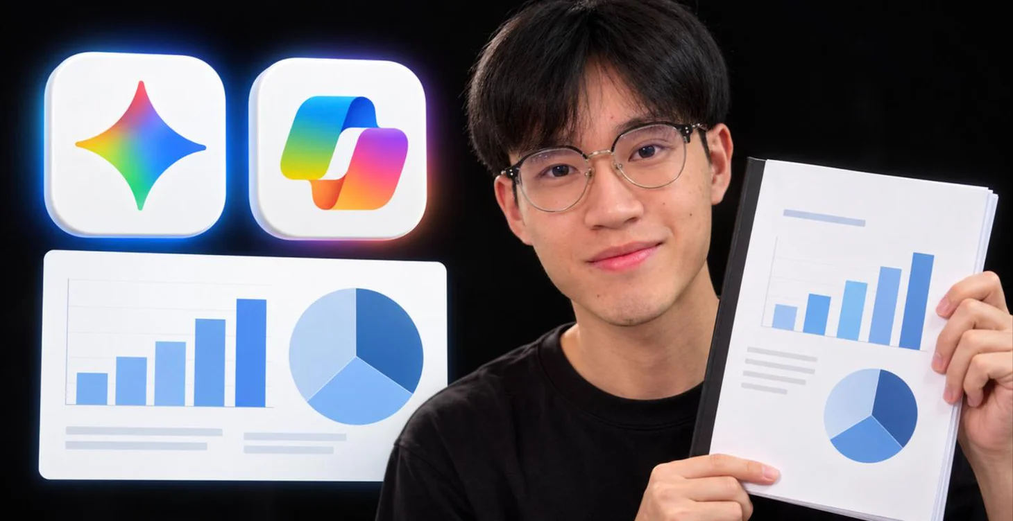 AI 寫報告教學:免費用 Gemini、Copilot 做月報、項目報告和功課封面