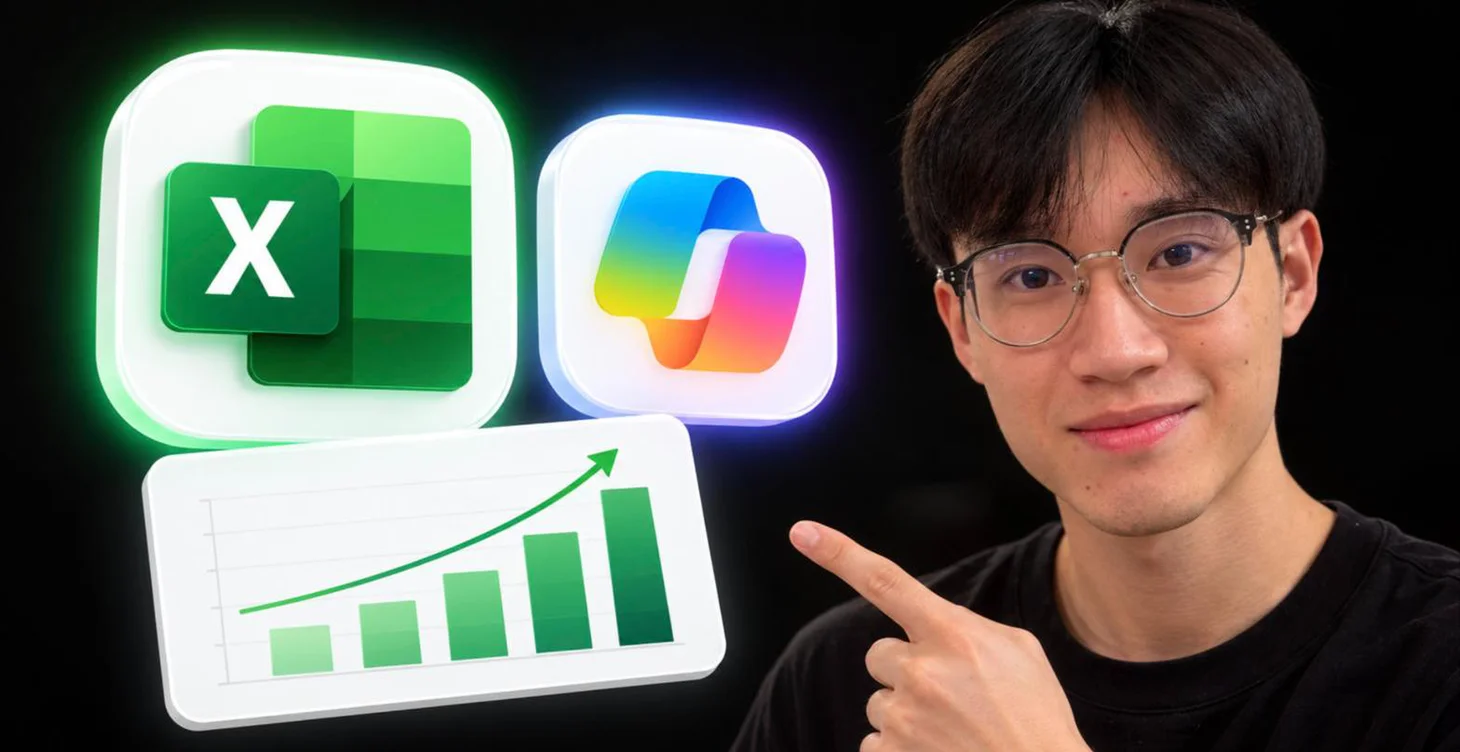 AI 整 Excel 教學:Copilot in Excel、Gemini 與 AI 寫公式入門(2026)封面